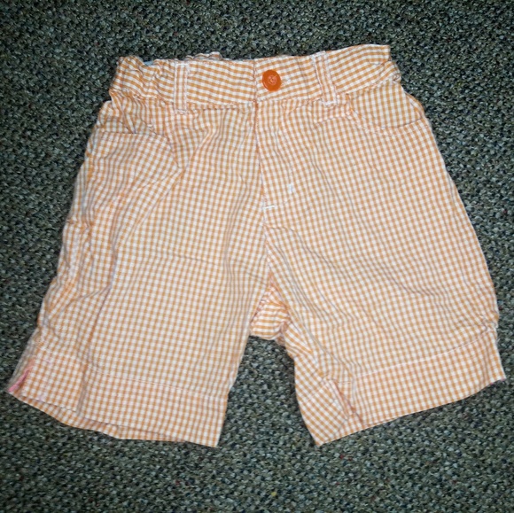 Orange Plaid 6 Shorts - Picture 1 of 5